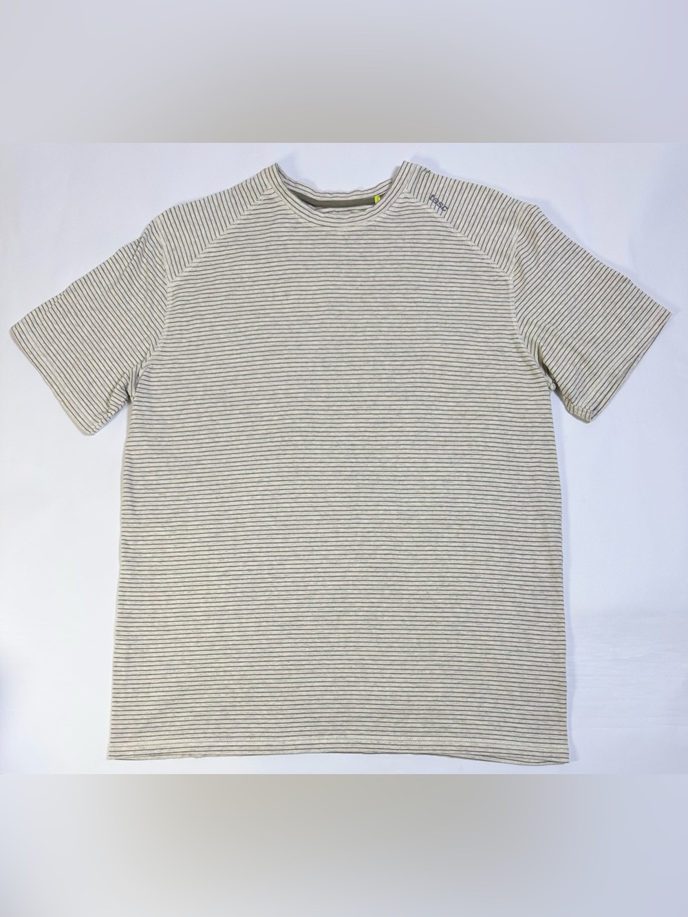 Men's Tasc Performance Stripe Short Sleeve Tee Bamboo Cotton Large